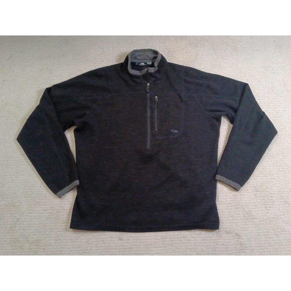 Outdoor Research Half Zip Sweater Mens Large Black